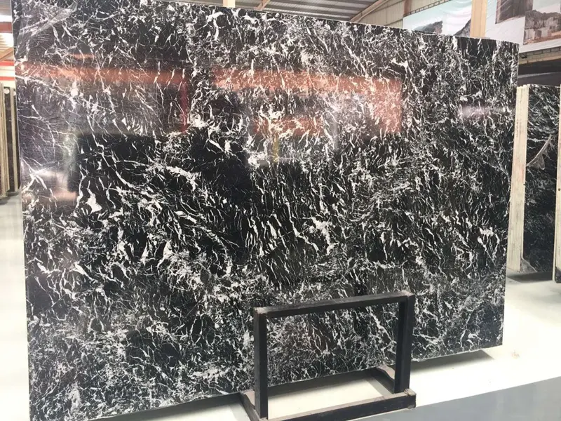 Black White Marble Slabs