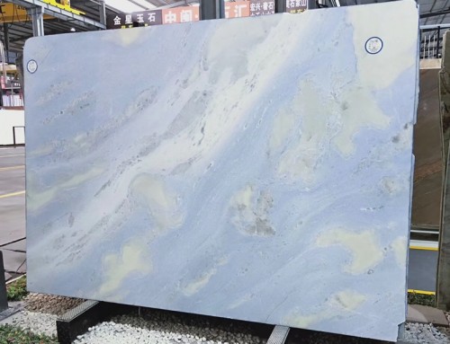 Blue Sky White Clouds Marble