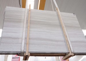 White Wood Grain Marble