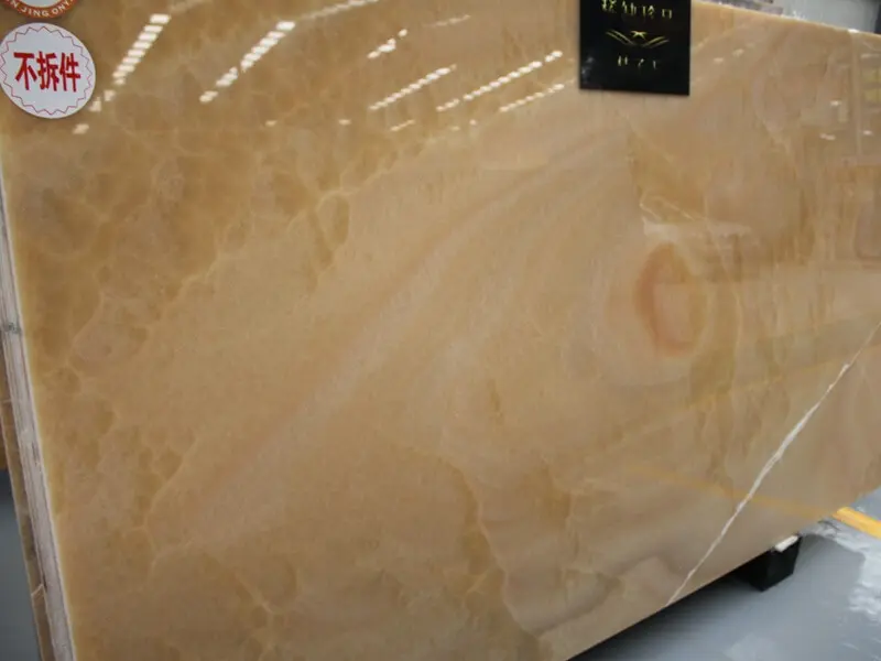 Backlit Orange Onyx Countertops