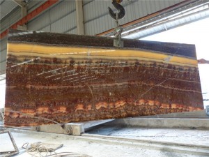 Backlit Ruby Red Onyx Countertops