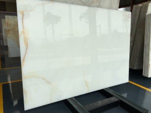 Backlit Snow White Onyx Countertops