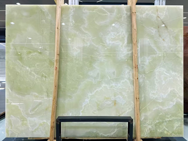 Light Green Onyx Slabs
