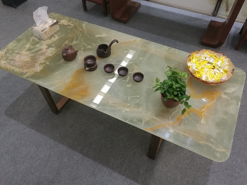 White Onyx Marble Table Top at Rs 1150/square feet