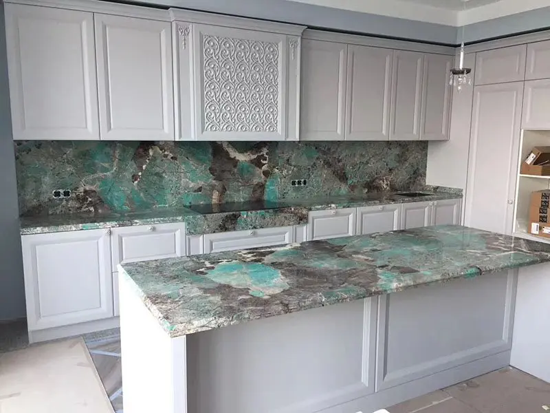Amazonite Quartzite Kitchen Countertops Amazonite Quartzite Kitchen Countertops