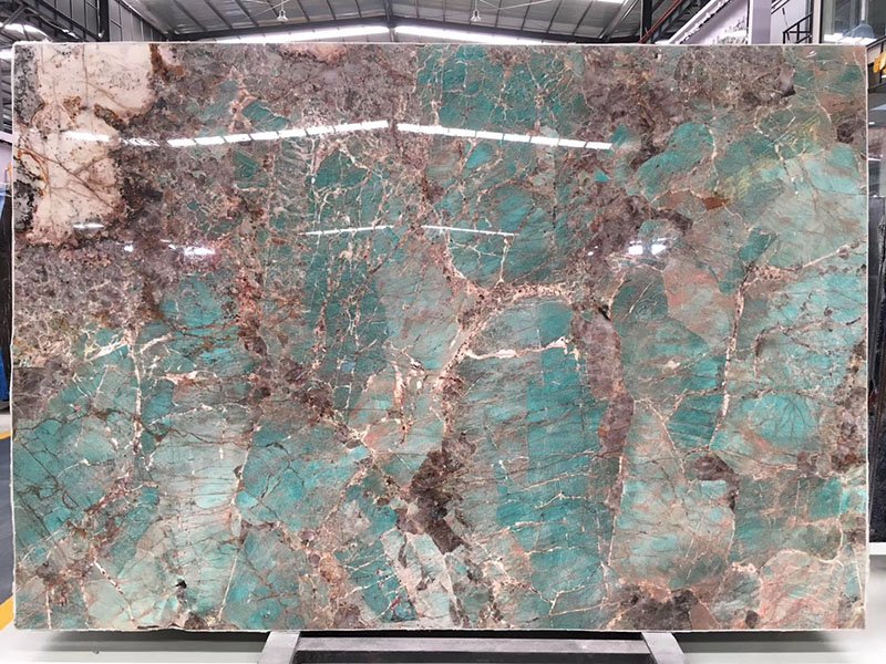 Amazonite Quartzite Kitchen Countertops Slabs Tiles Price Eonyx Factory