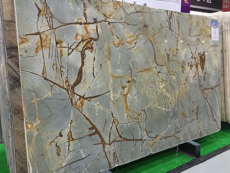 azure quartzite kitchen design