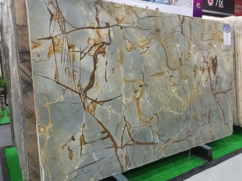 Illusion Blue Quartzite Kitchen Countertops