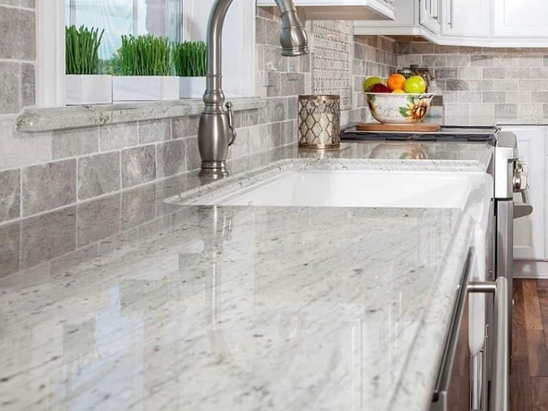 New River White Granite Countertops