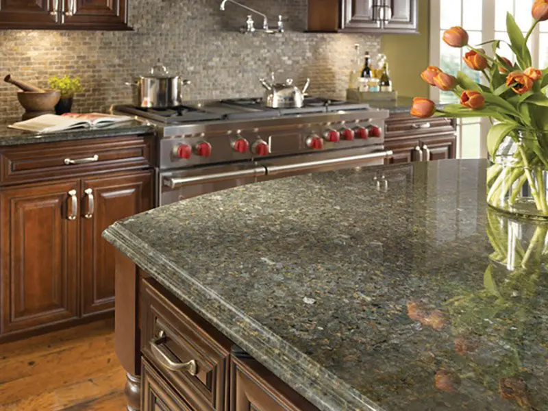 Verde Butterfly Granite Kitchen Countertops