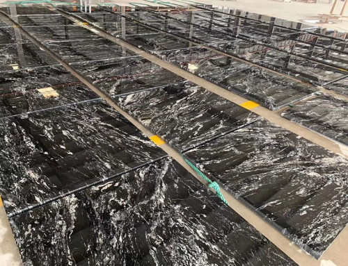 Black Granite with White Veins