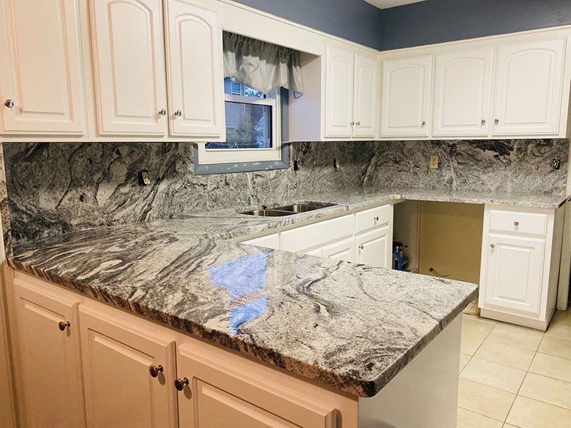Cloudy White Granite Kitchen Countertops Cloudy White Granite Kitchen Countertops