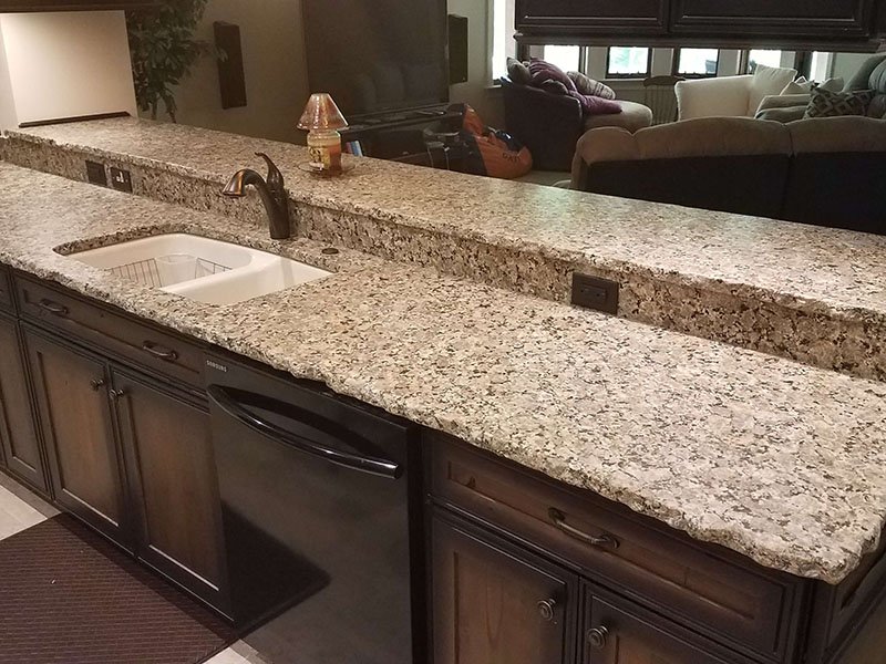 ferro gold granite countertop