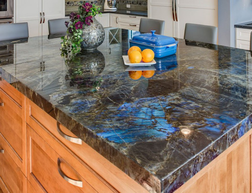 Elegant Louis Blue Granite Slab