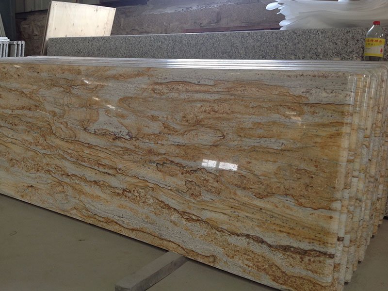 River Gold Granite Kitchen Countertops River Gold Granite Kitchen Countertops