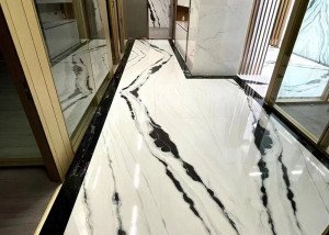Panda White Marble Floor Tiles