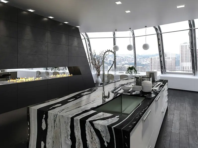 Black and White Granite Countertop Slabs Black and White Granite Countertop Slabs