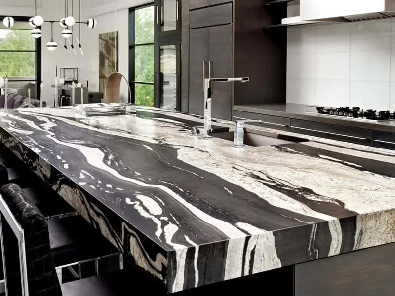Black and White Granite Kitchen Countertops Black and White Granite Kitchen Countertops