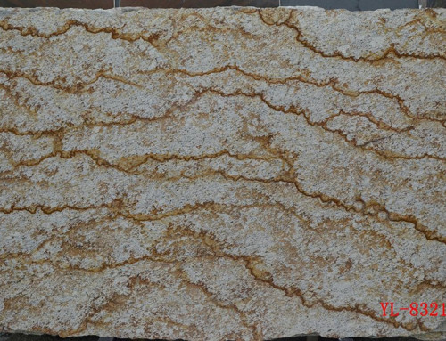 White Granite with Gold Veins
