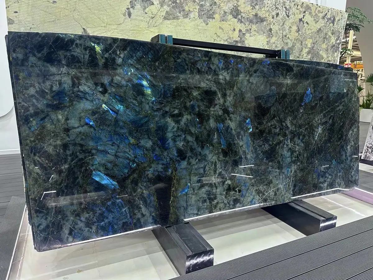 Black and Blue Granite Kitchen Countertops