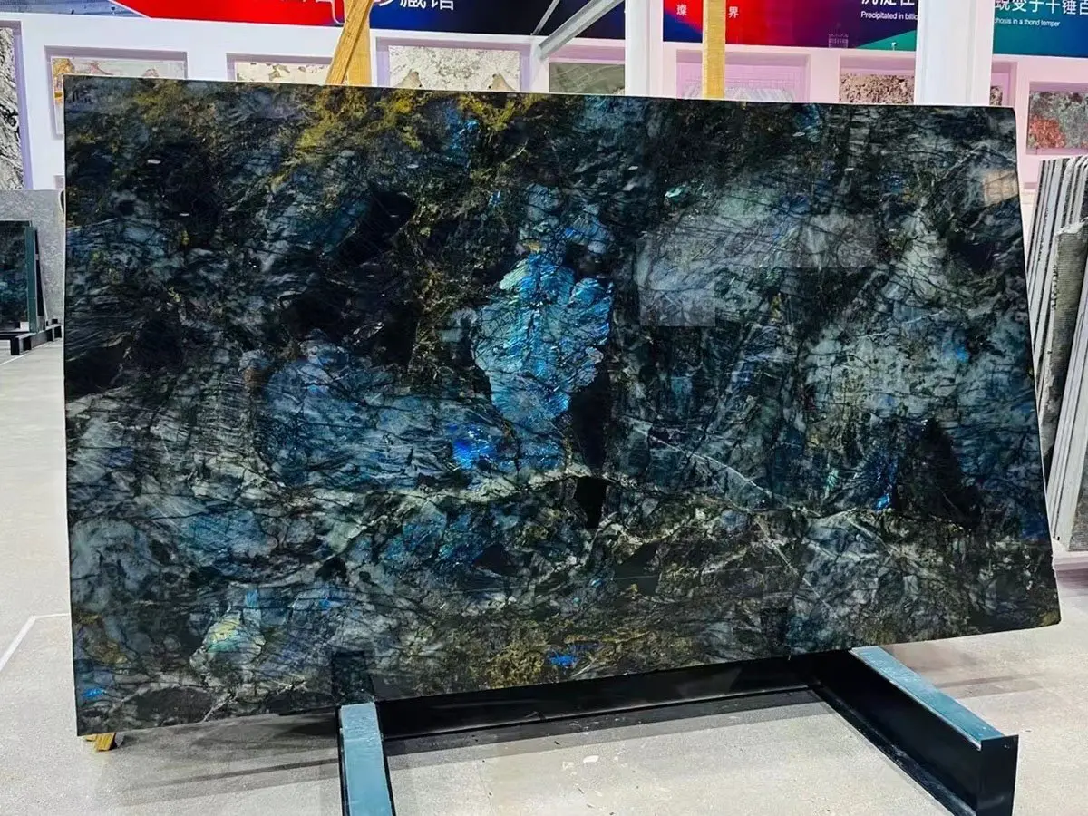 Black and Blue Granite Slabs for Countertops