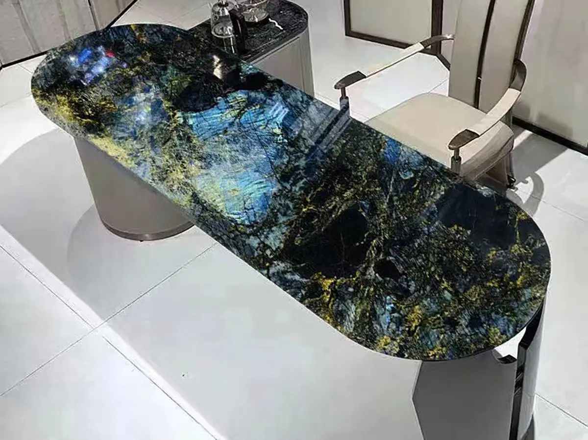 Black and Blue Granite Table Tops